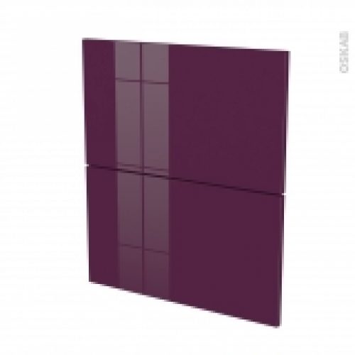 Facades De Cuisine 2 Tiroirs N57 Keria Aubergine L60 X H70 Cm