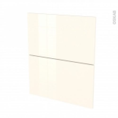 Facades De Cuisine 2 Tiroirs N57 Keria Ivoire L60 X H70 Cm