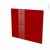 Facades De Cuisine 2 Tiroirs N60 Ivia Rouge L80 X H70 Cm