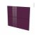 Facades De Cuisine 2 Tiroirs N60 Keria Aubergine L80 X H70 Cm