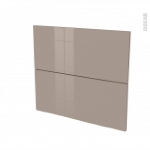 Facades De Cuisine 2 Tiroirs N60 Keria Moka L80 X H70 Cm