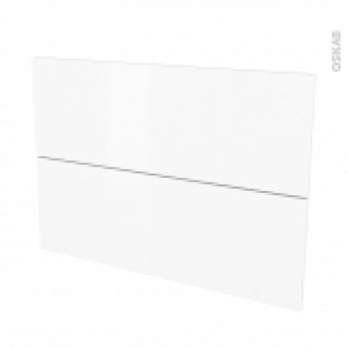 Facades De Cuisine 2 Tiroirs N61 Ginko Blanc L100 X H70 Cm