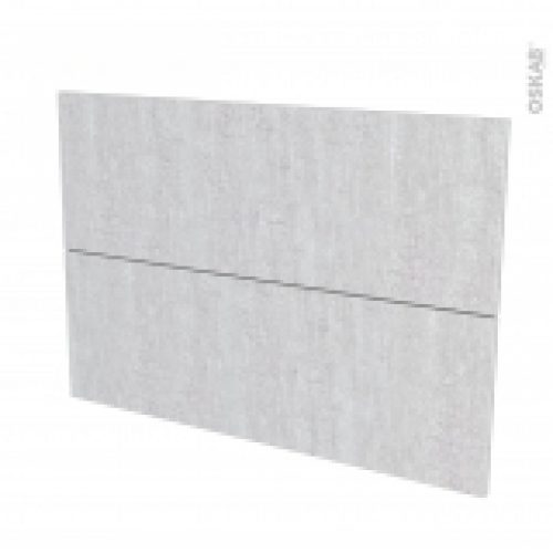 Facades De Cuisine 2 Tiroirs N61 Hoda Beton L100 X H70 Cm