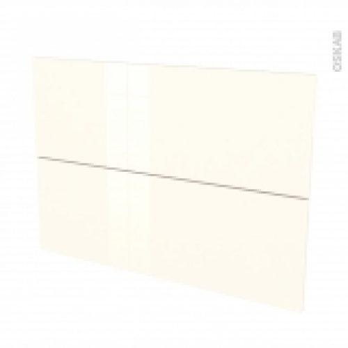 Facades De Cuisine 2 Tiroirs N61 Keria Ivoire L100 X H70 Cm