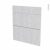 Facades De Cuisine 3 Tiroirs N58 Hoda Beton L60 X H70 Cm