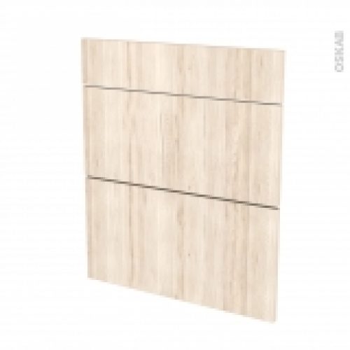 Facades De Cuisine 3 Tiroirs N58 Ikoro Chene Clair L60 X H70 Cm