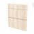 Facades De Cuisine 3 Tiroirs N58 Ikoro Chene Clair L60 X H70 Cm