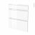 Facades De Cuisine 3 Tiroirs N58 Ipoma Blanc Brillant L60 X H70 Cm