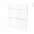 Facades De Cuisine 3 Tiroirs N58 Iris Blanc L60 X H70 Cm