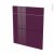 Facades De Cuisine 3 Tiroirs N58 Keria Aubergine L60 X H70 Cm