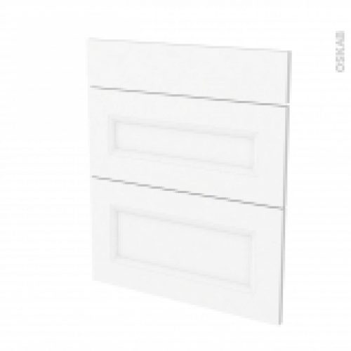 Facades De Cuisine 3 Tiroirs N58 Static Blanc L60 X H70 Cm