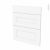 Facades De Cuisine 3 Tiroirs N58 Static Blanc L60 X H70 Cm