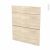 Facades De Cuisine 3 Tiroirs N58 Stilo Noyer Blanchi L60 X H70 Cm