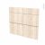 Facades De Cuisine 3 Tiroirs N74 Ikoro Chene Clair L80 X H70 Cm