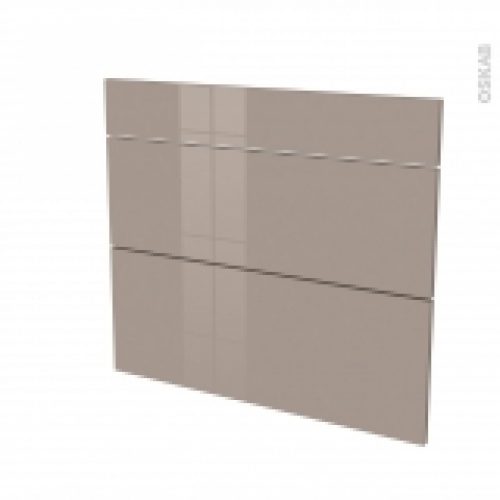Facades De Cuisine 3 Tiroirs N74 Keria Moka L80 X H70 Cm