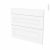 Facades De Cuisine 3 Tiroirs N74 Static Blanc L80 X H70 Cm