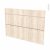 Facades De Cuisine 3 Tiroirs N75 Ikoro Chene Clair L100 X H70 Cm