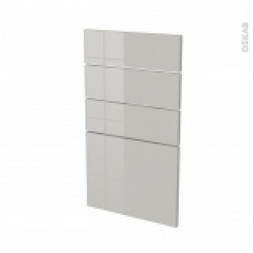 Facades De Cuisine 4 Tiroirs N53 Ivia Gris L40 X H70 Cm