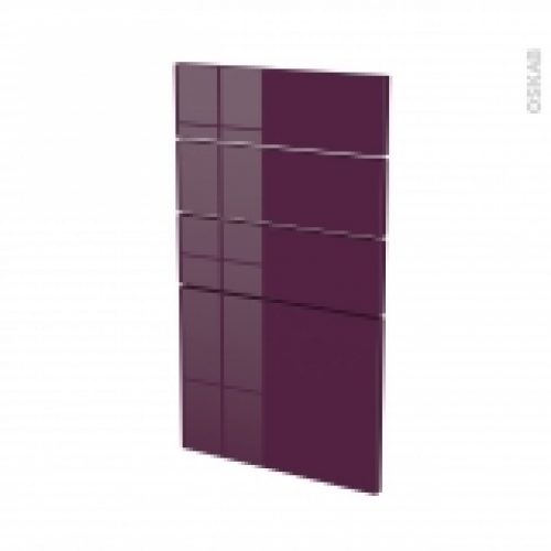 Facades De Cuisine 4 Tiroirs N53 Keria Aubergine L40 X H70 Cm