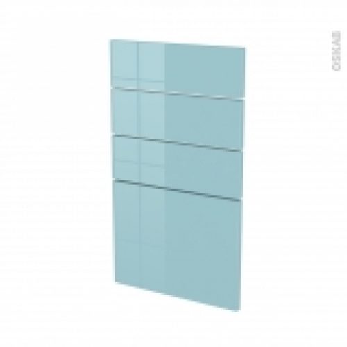 Facades De Cuisine 4 Tiroirs N53 Keria Bleu L40 X H70 Cm