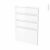 Facades De Cuisine 4 Tiroirs N55 Ipoma Blanc Mat L50 X H70 Cm