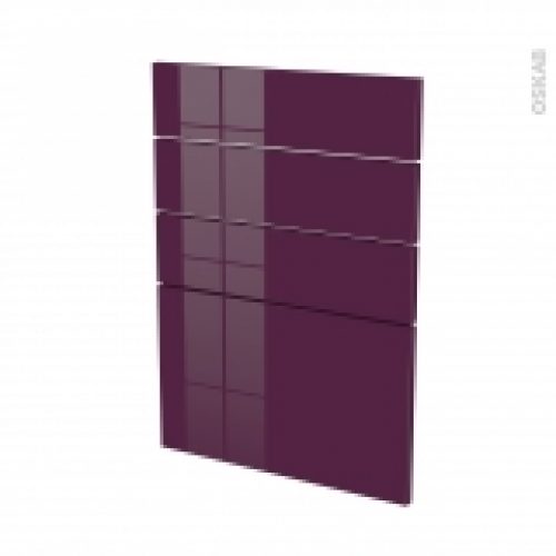 Facades De Cuisine 4 Tiroirs N55 Keria Aubergine L50 X H70 Cm