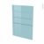 Facades De Cuisine 4 Tiroirs N55 Keria Bleu L50 X H70 Cm