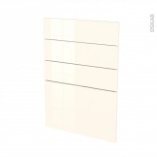Facades De Cuisine 4 Tiroirs N55 Keria Ivoire L50 X H70 Cm