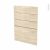 Facades De Cuisine 4 Tiroirs N55 Stilo Noyer Blanchi L50 X H70 Cm