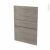 Facades De Cuisine 4 Tiroirs N55 Stilo Noyer Naturel L50 X H70 Cm