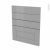 Facades De Cuisine 4 Tiroirs N59 Filipen Gris L60 X H70 Cm