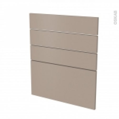 Facades De Cuisine 4 Tiroirs N59 Ginko Taupe L60 X H70 Cm