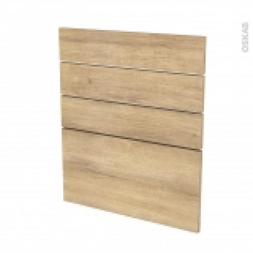 Facades De Cuisine 4 Tiroirs N59 Hosta Chene Naturel L60 X H70 Cm