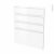 Facades De Cuisine 4 Tiroirs N59 Ipoma Blanc Mat L60 X H70 Cm