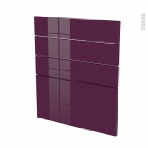 Facades De Cuisine 4 Tiroirs N59 Keria Aubergine L60 X H70 Cm