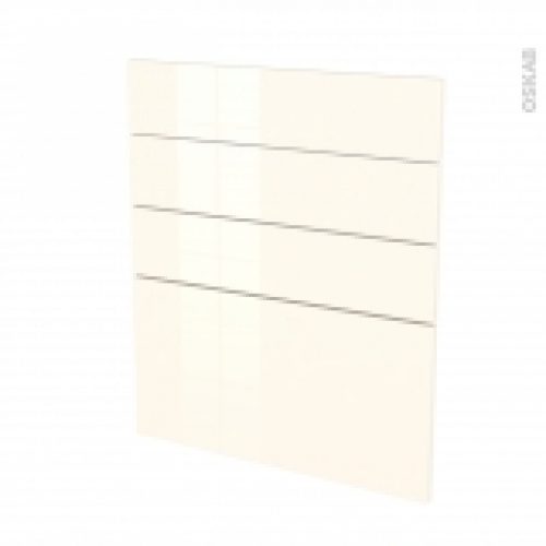 Facades De Cuisine 4 Tiroirs N59 Keria Ivoire L60 X H70 Cm