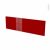 Facades De Cuisine Face Tiroir N40 Ivia Rouge L100 X H31 Cm