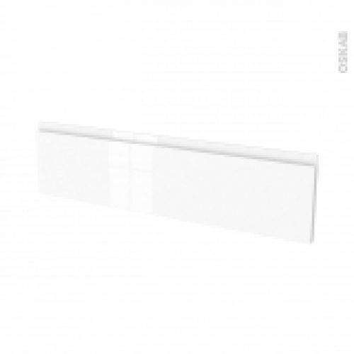 Facades De Cuisine Face Tiroir N41 Ipoma Blanc Brillant L100 X H25 Cm