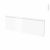 Facades De Cuisine Porte N12 Ipoma Blanc Brillant L100 X H35 Cm