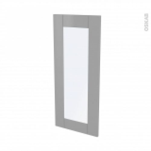 Facades De Cuisine Porte N84 Vitre Filipen Gris L40 X H92 Cm