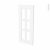 Facades De Cuisine Porte N84 Vitre Static Blanc L40 X H92 Cm