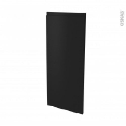 Facades De Cuisine Porte N86 Angle Ipoma Noir Mat L40 X H92 Cm
