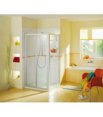 Fara porte pliante avec paroi fixe latérale