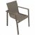 Fauteuil empilable DCB GARDEN ZAHARA en aluminium et textilène – SABLE