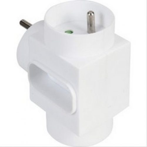 Fiche multiprises triple mixte 2x2P+T et 1x2P DH NF