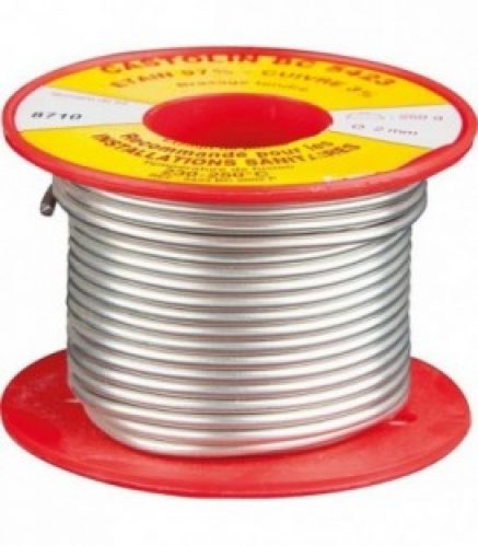 Fil à braser souple avec décapant d2mm, 0,25Kg