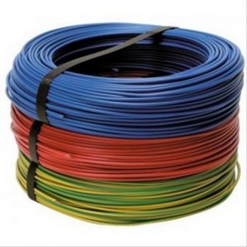 Fil rigide h07 v-u 1,5 mm² 100m vert/jaune