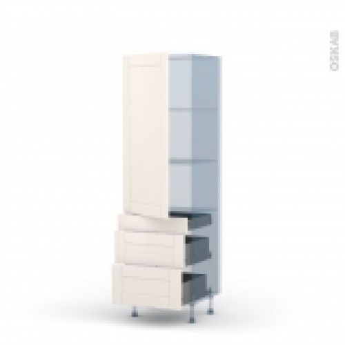 Filipen Ivoire Kit Renovation 18 Armoire Etagere N2758 3 Tiroirs Casserolier L60Xh195Xp60