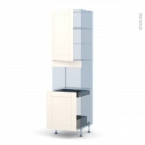 Filipen Ivoire Kit Renovation 18 Colonne Four N2416 1 Porte 1 Porte Coulissante L60Xh217Xp60