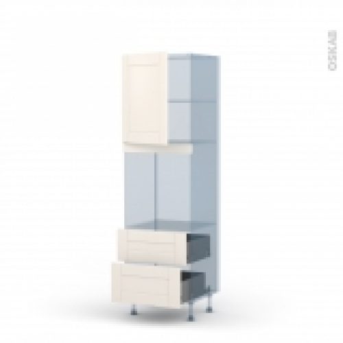 Filipen Ivoire Kit Renovation 18 Colonne Four Niche 60 N2158 1 Porte 2 Casseroliers L60Xh195Xp60